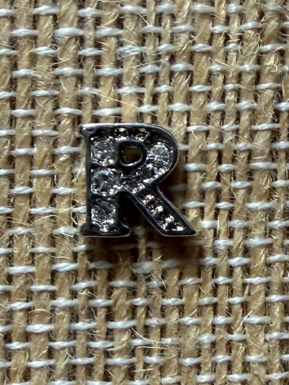 Silver Letter R